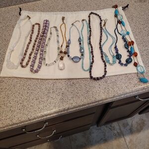 Elegant Multicolor Beaded Necklace Set